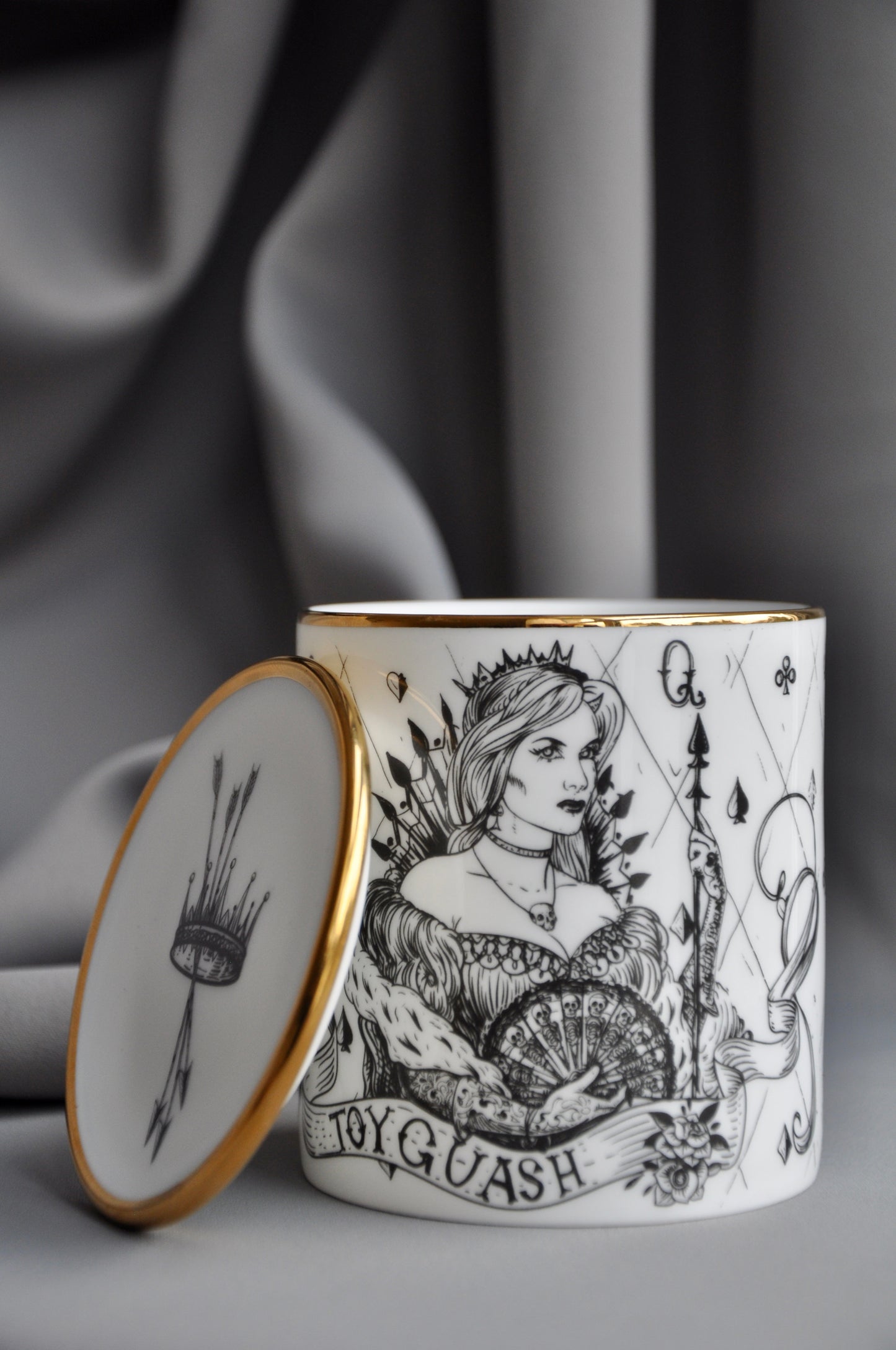 Unlightened Pomegranate • QUEEN OF ♠ • Luxury Scented Candles