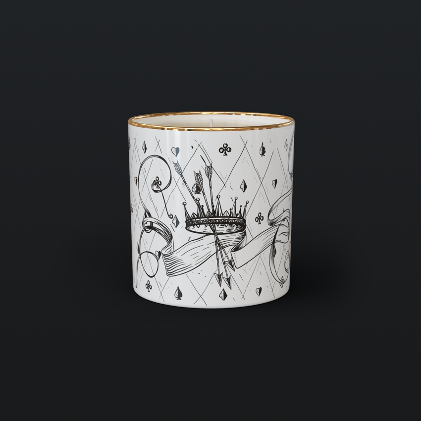 Unlightened Pomegranate • QUEEN OF ♠ • Luxury Scented Candles