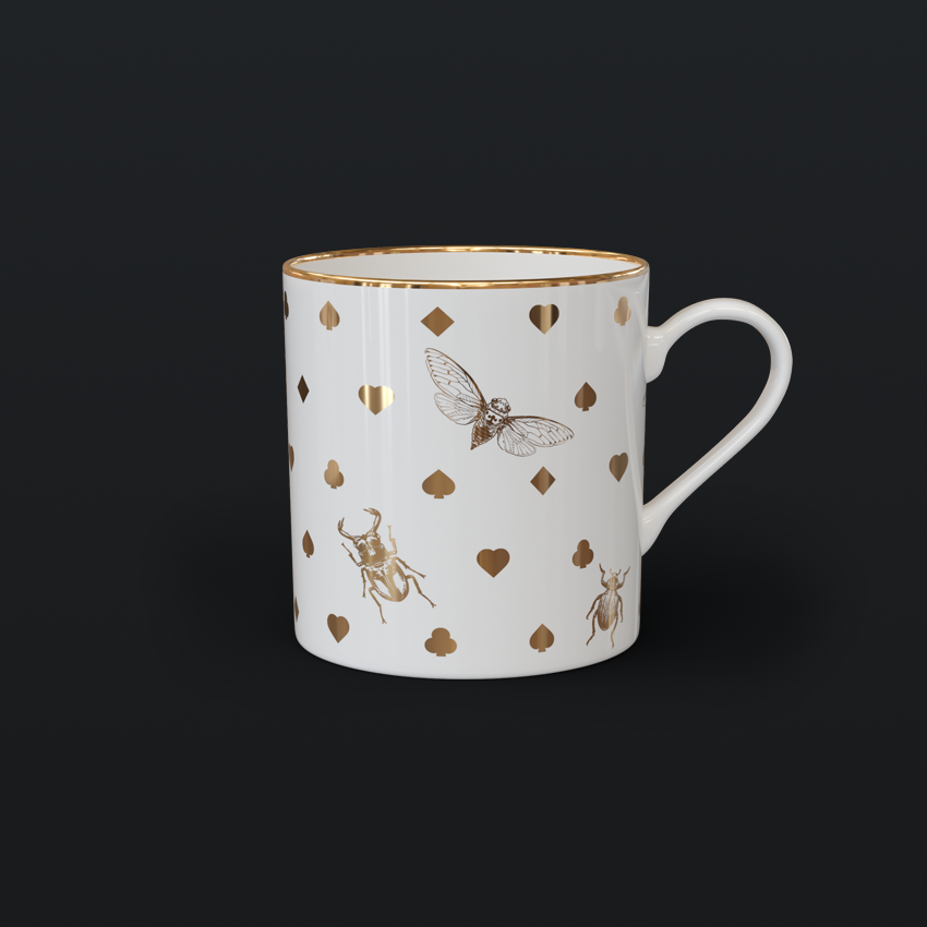 CERAMIC MUG • SUIT OF CARDS BEES