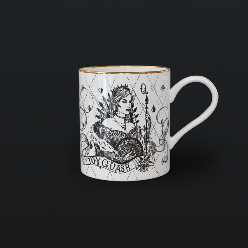 CERAMIC MUG • QUEEN OF ♠