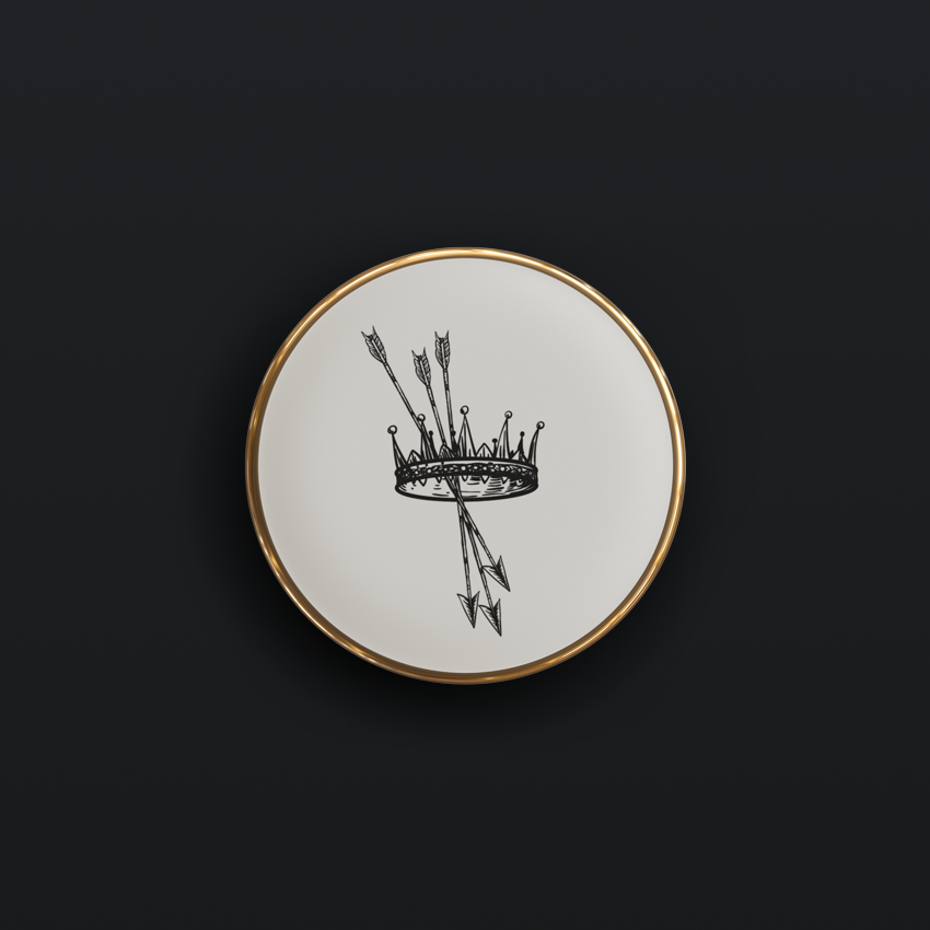 QUEEN OF ♠ CROWN • 22ct gold rim