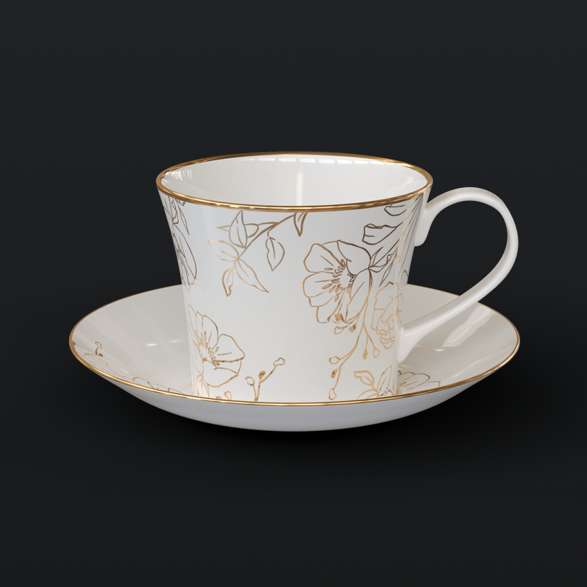 FLORAL • CUP & SAUCER