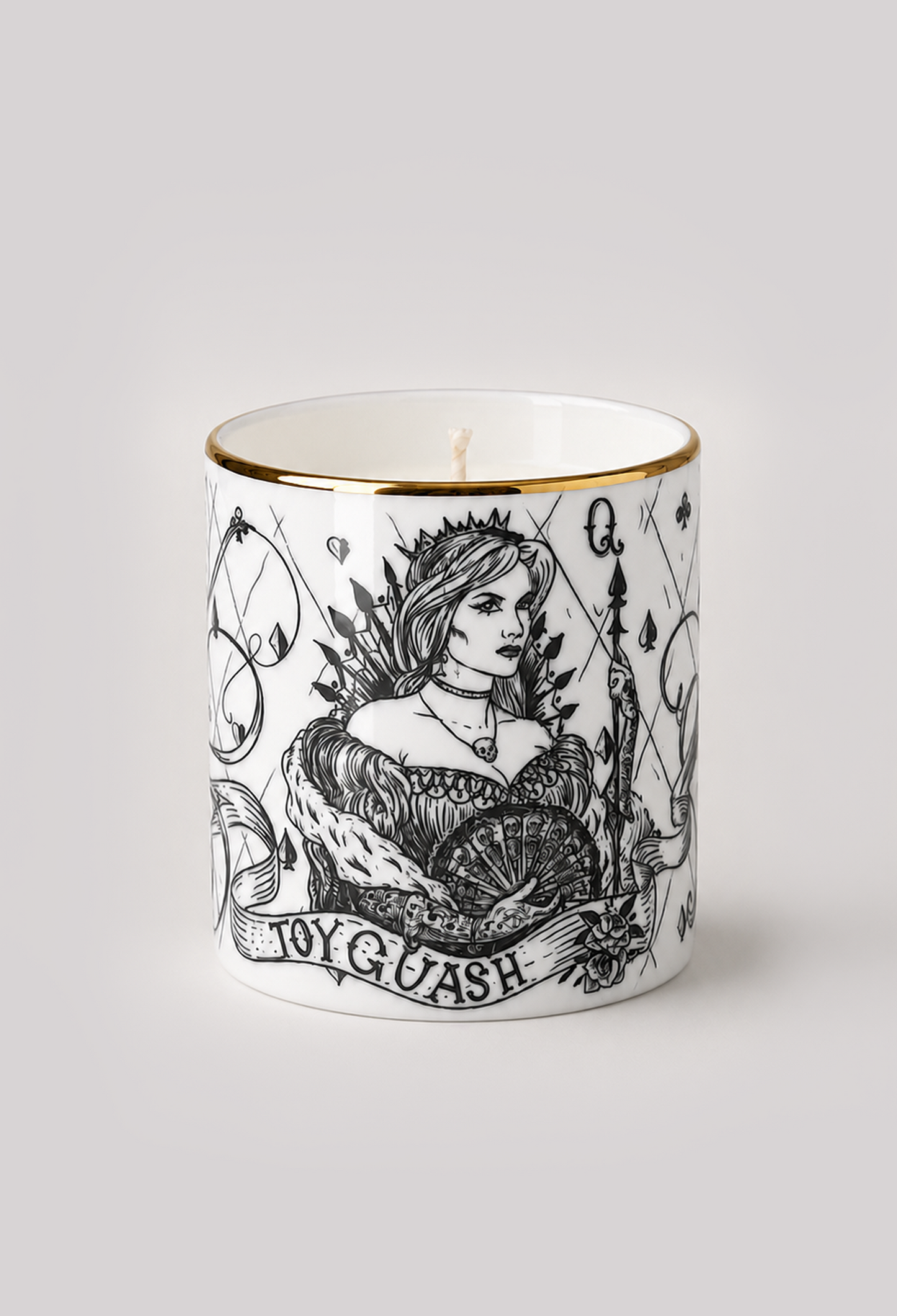 Unlightened Pomegranate • QUEEN OF ♠ •  Luxury Scented Candles