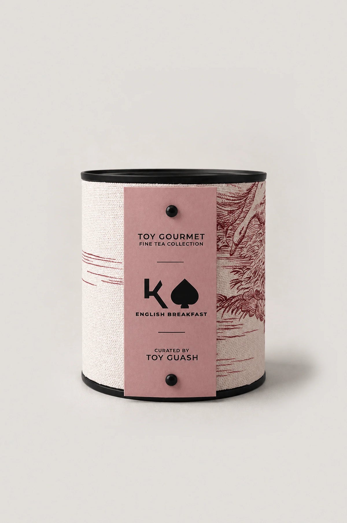 English Breakfast loose leaf tea tin, orthodox Assam and Kenyan black tea blend by Toy Gourmet