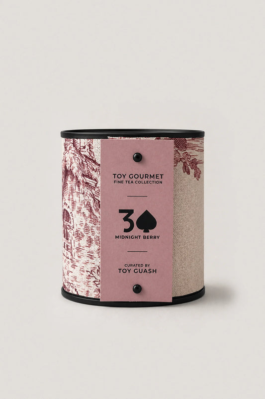 Hibiscus Berry Fruit Infusion loose leaf in a tea tin by Toy Gourmet