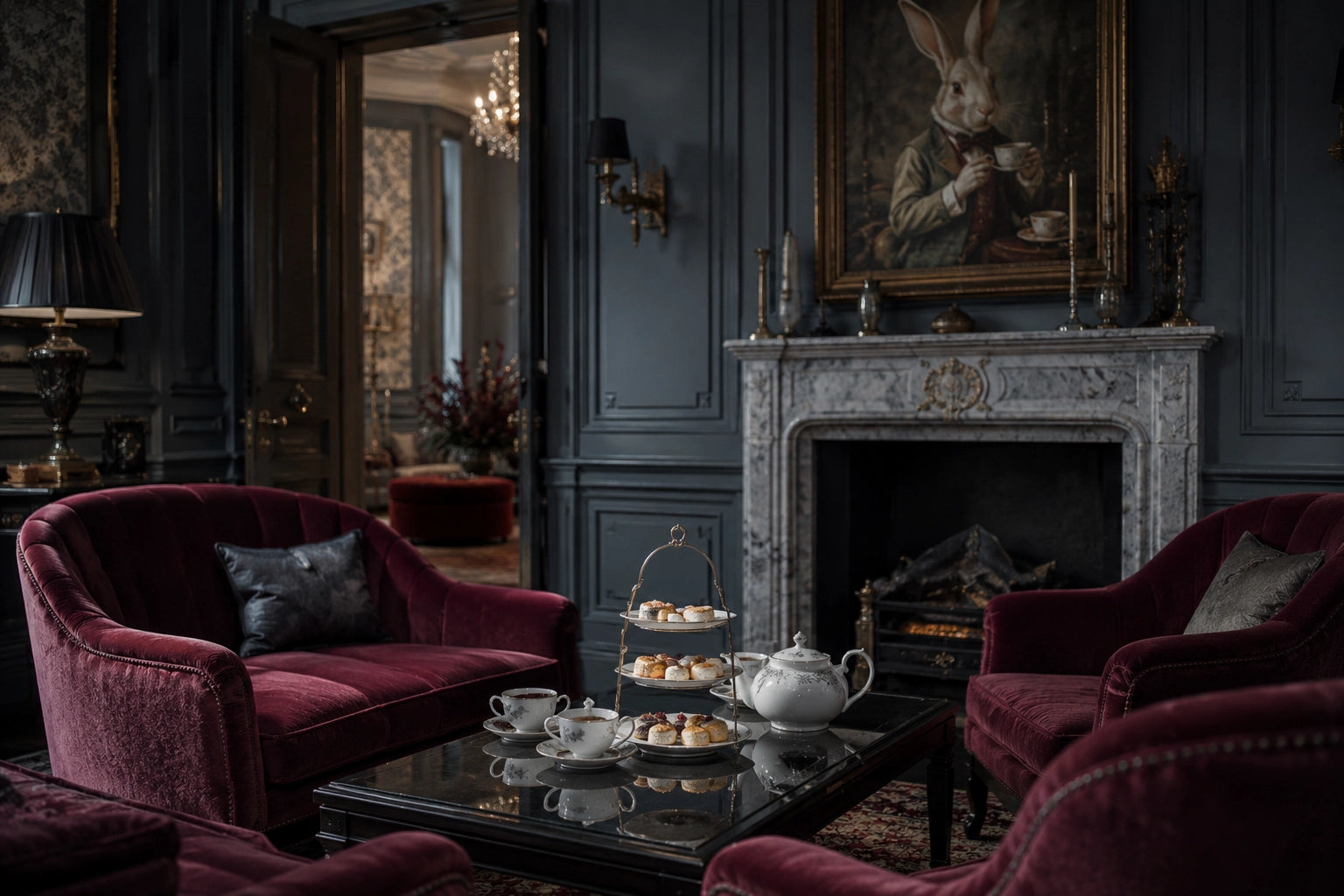 Elegant afternoon tea setting featuring fine loose leaf tea 