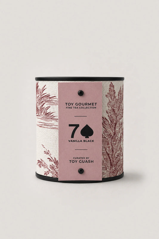 Vanilla black tea loose leaf tea tin by Toy Gourmet