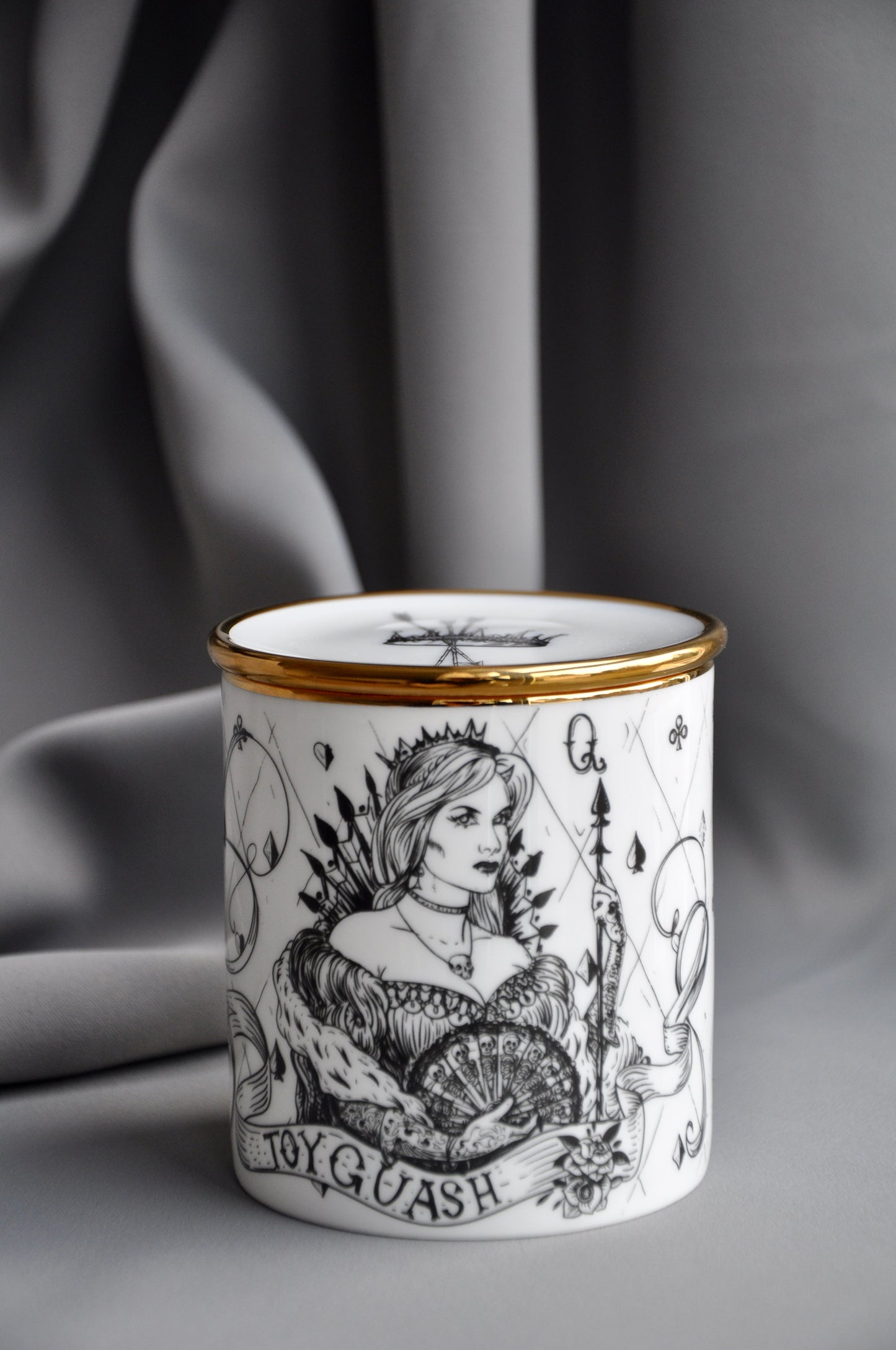 Unlightened Pomegranate • QUEEN OF ♠ •  Luxury Scented Candles