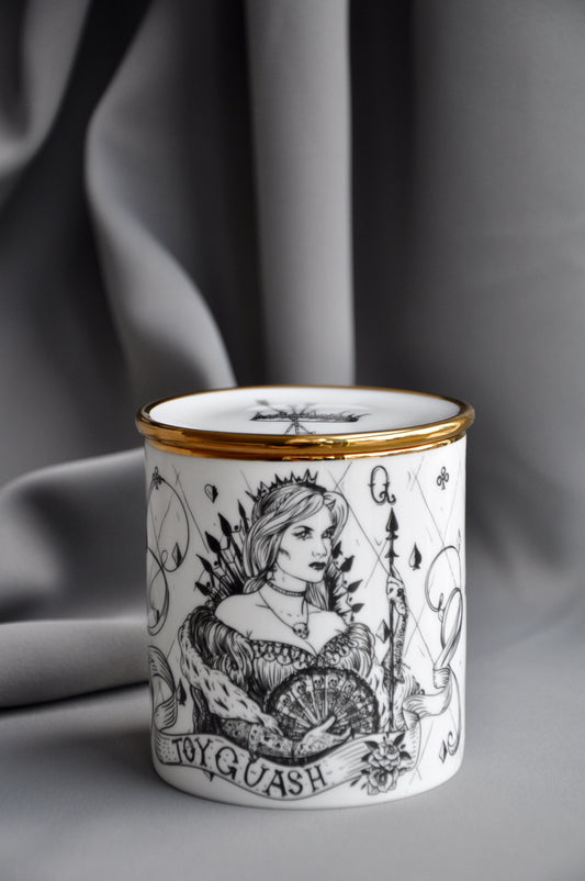 Unlightened Pomegranate • QUEEN OF ♠ • Luxury Scented Candles